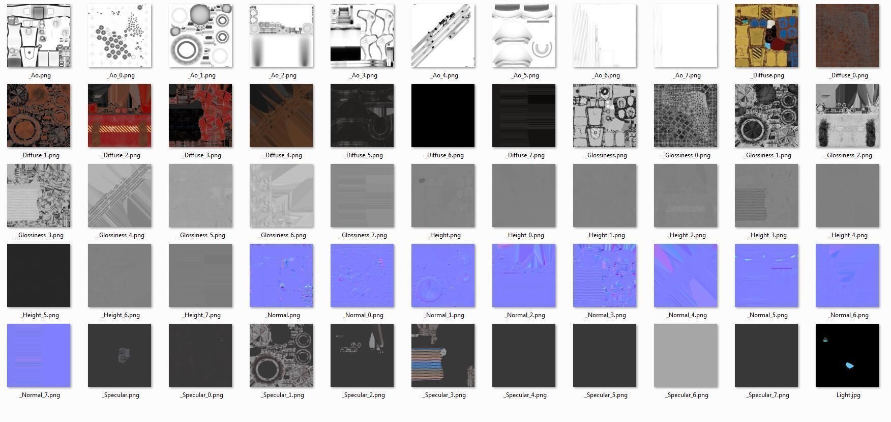 Character Flamethrower  PBR 3D model_27