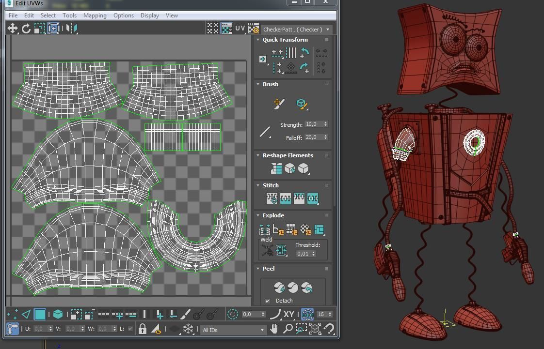 Character Flamethrower  PBR 3D model_23