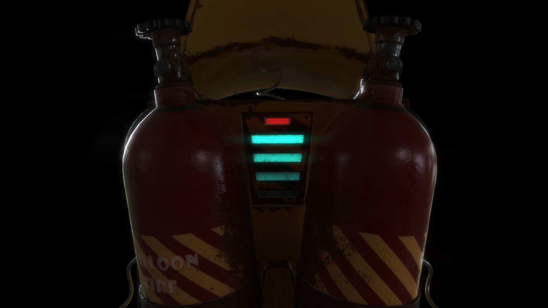 Character Flamethrower  PBR 3D model_6