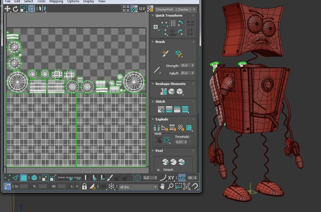 Character Flamethrower  PBR 3D model_21
