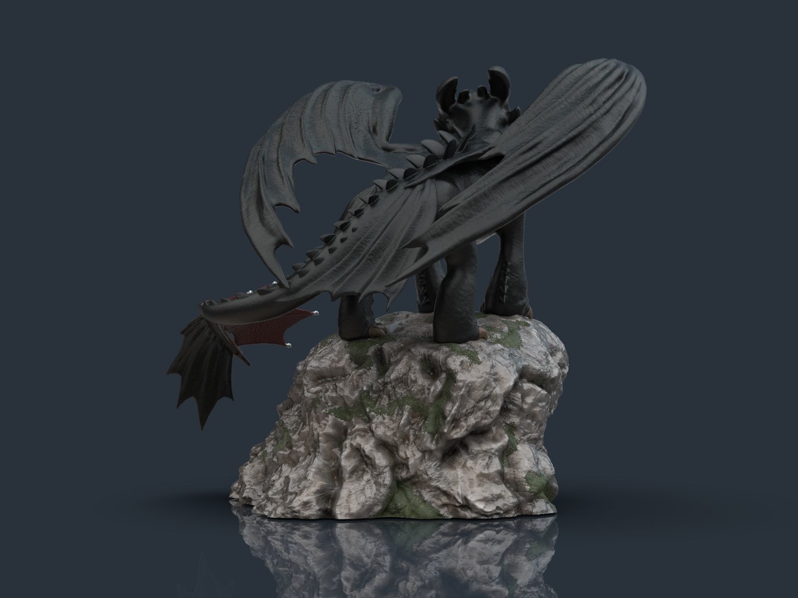 Toothless - How to train your dragon for 3d print model 3D print model_4