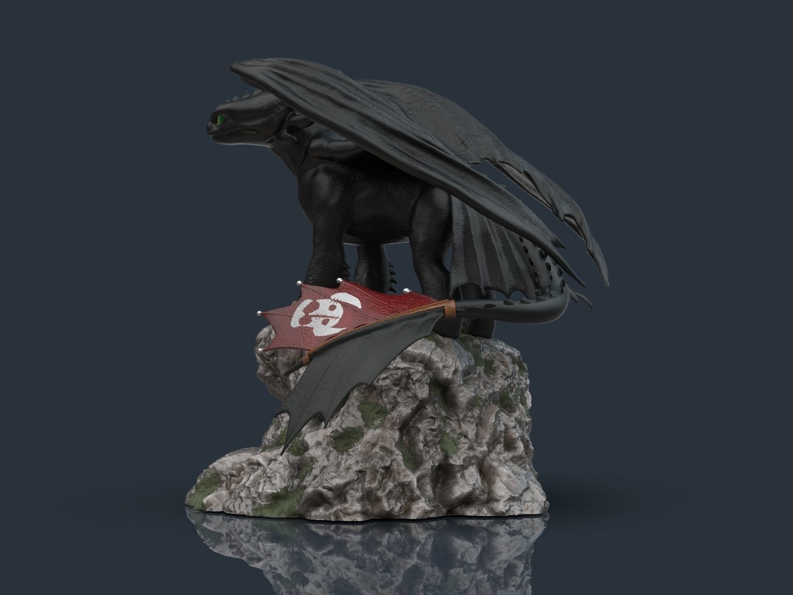 Toothless - How to train your dragon for 3d print model 3D print model_5