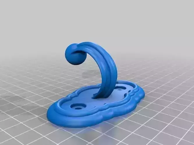 Towel Hook Free 3D print model Towel Hook Free 3D print model