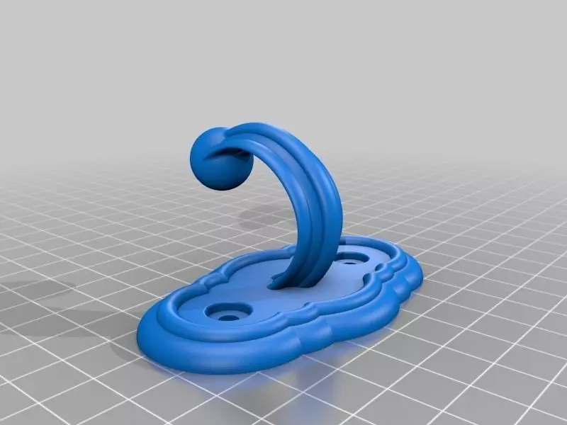 Towel Hook Free 3D print model_0