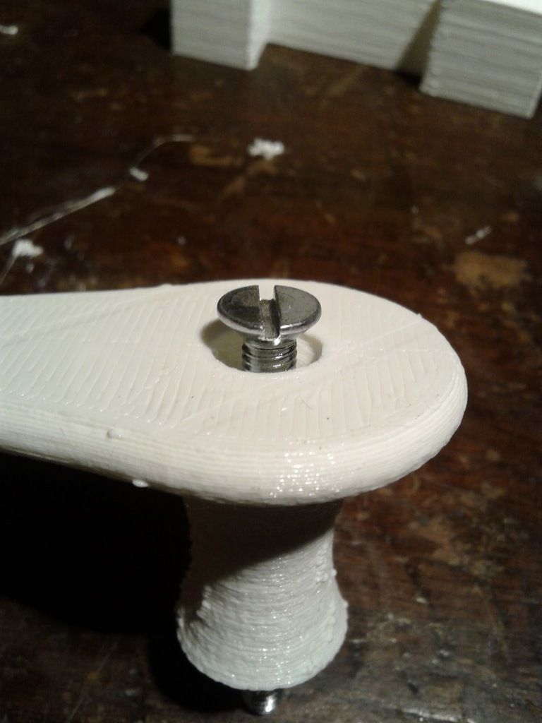 Curvy Door Handle Free 3D print model_1