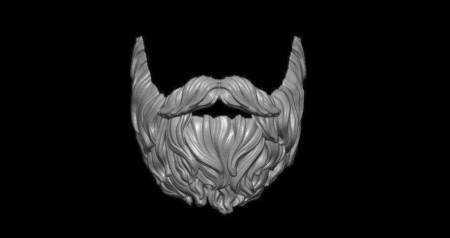 Beard 3D print model_2