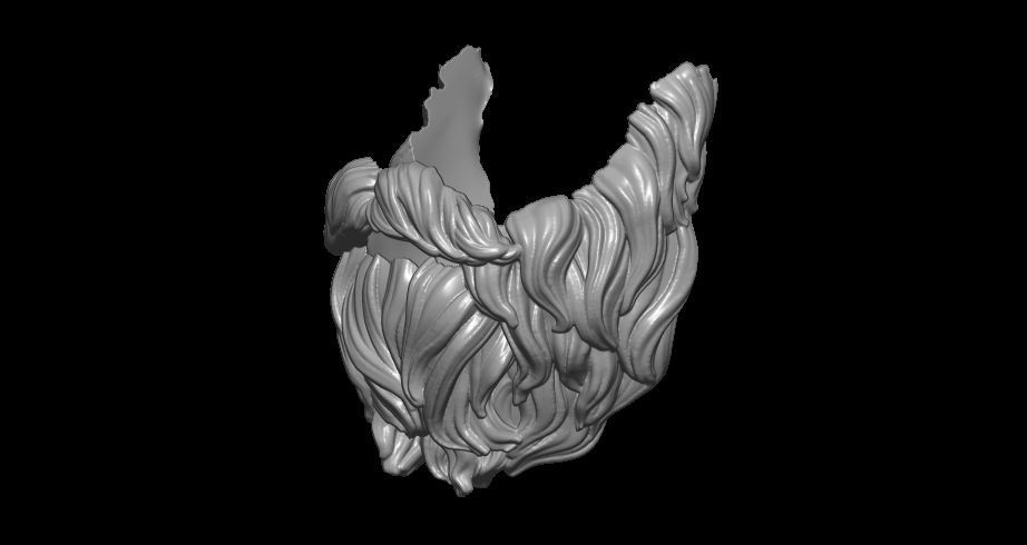 Beard 3D print model_4