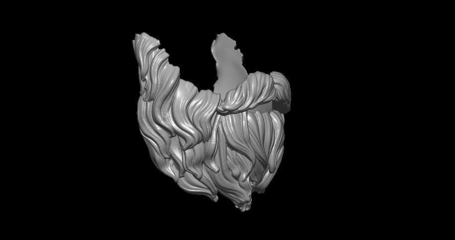 Beard 3D print model_3