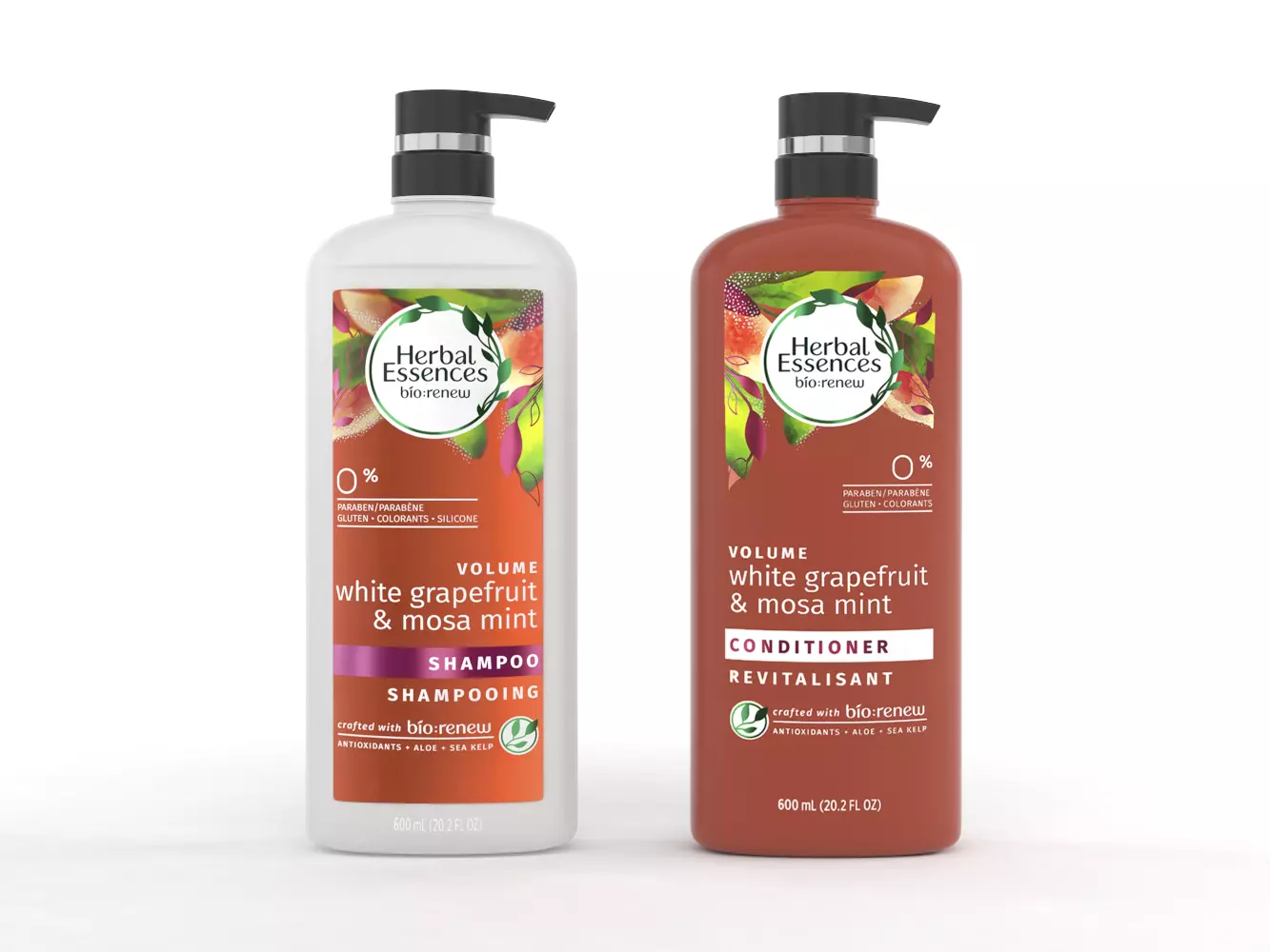 Herbal Essences Shampoo and Conditioner 3D model_0