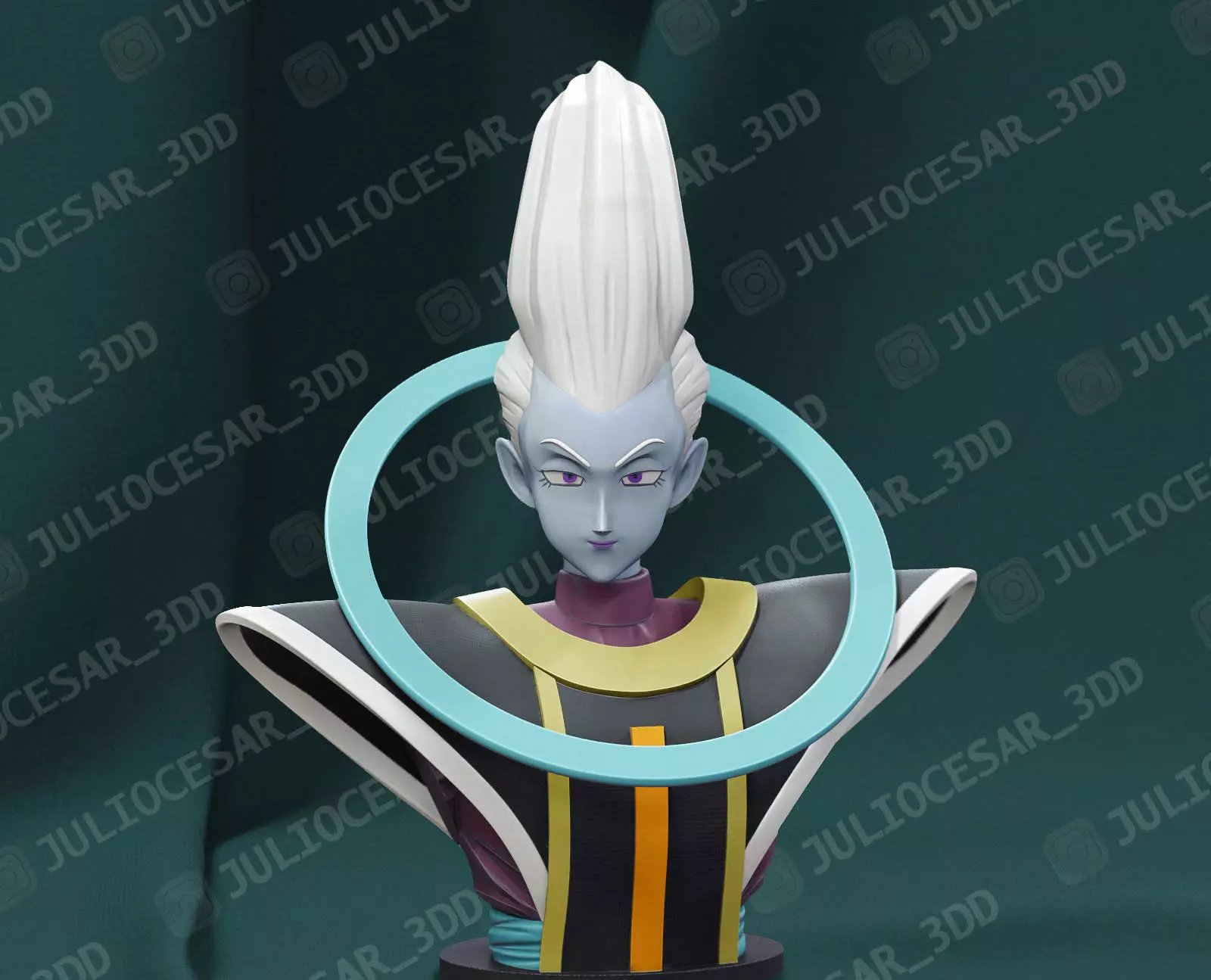 Dragon ball - Whis bust 3D print model_0