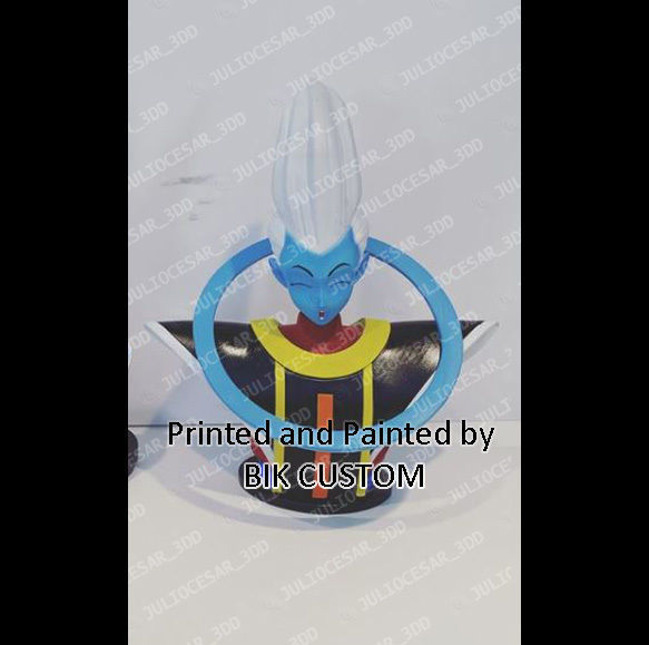 Dragon ball - Whis bust 3D print model_1
