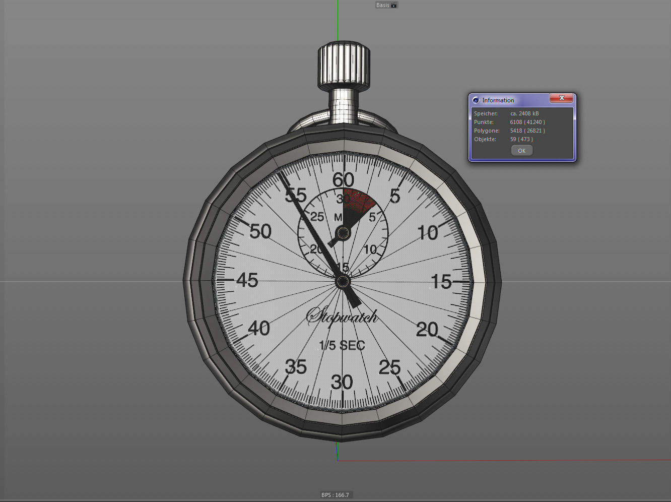 Stopwatch 3D model_1
