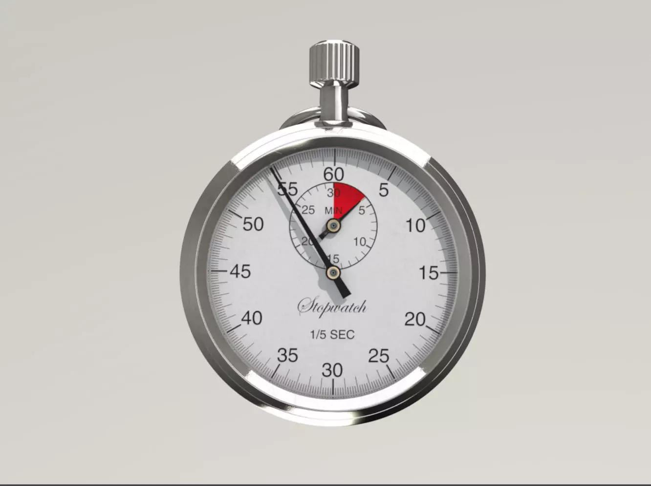 Stopwatch 3D model_0