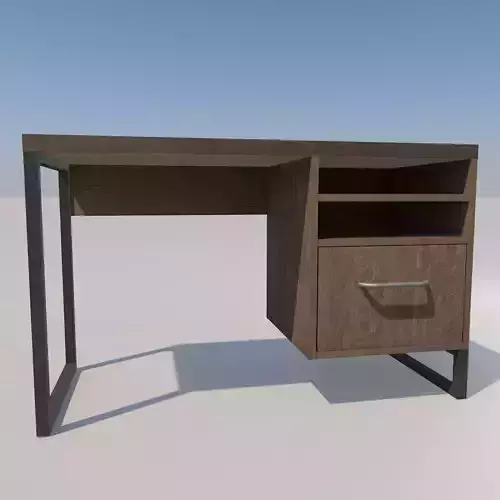 Home Candon Desk Distressed Brown Oak