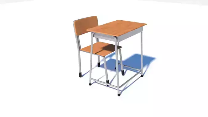 Japanese School Desk and Chair Set