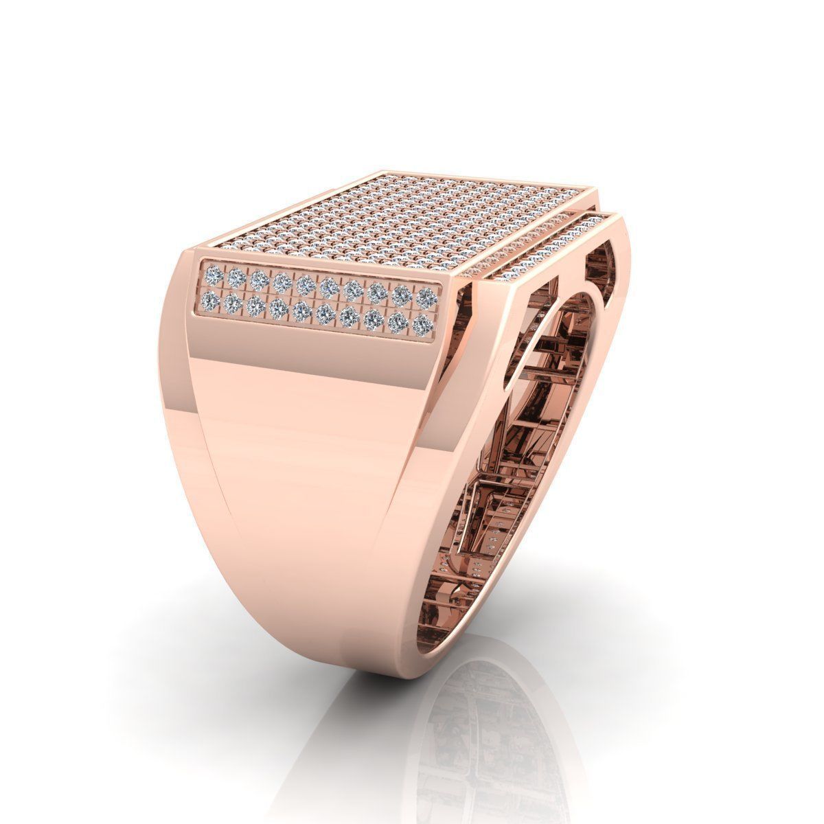 Mens Ring  3D print model_4