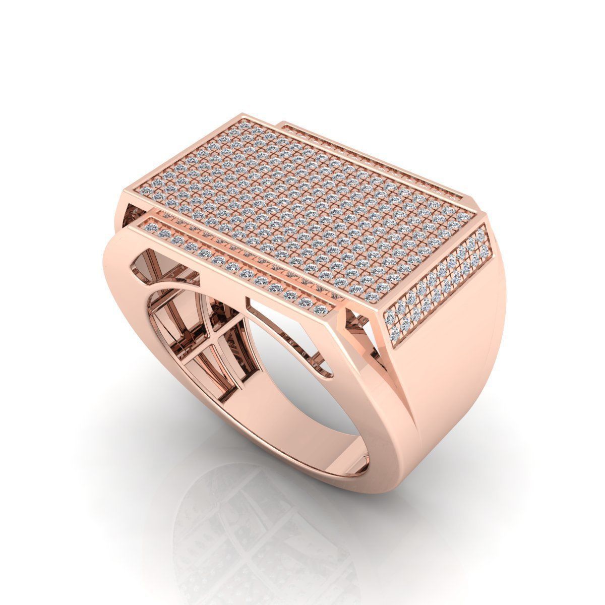 Mens Ring  3D print model_12