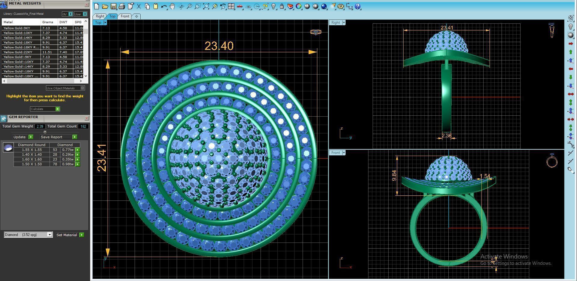 Heat Style Ring 3D print model_5