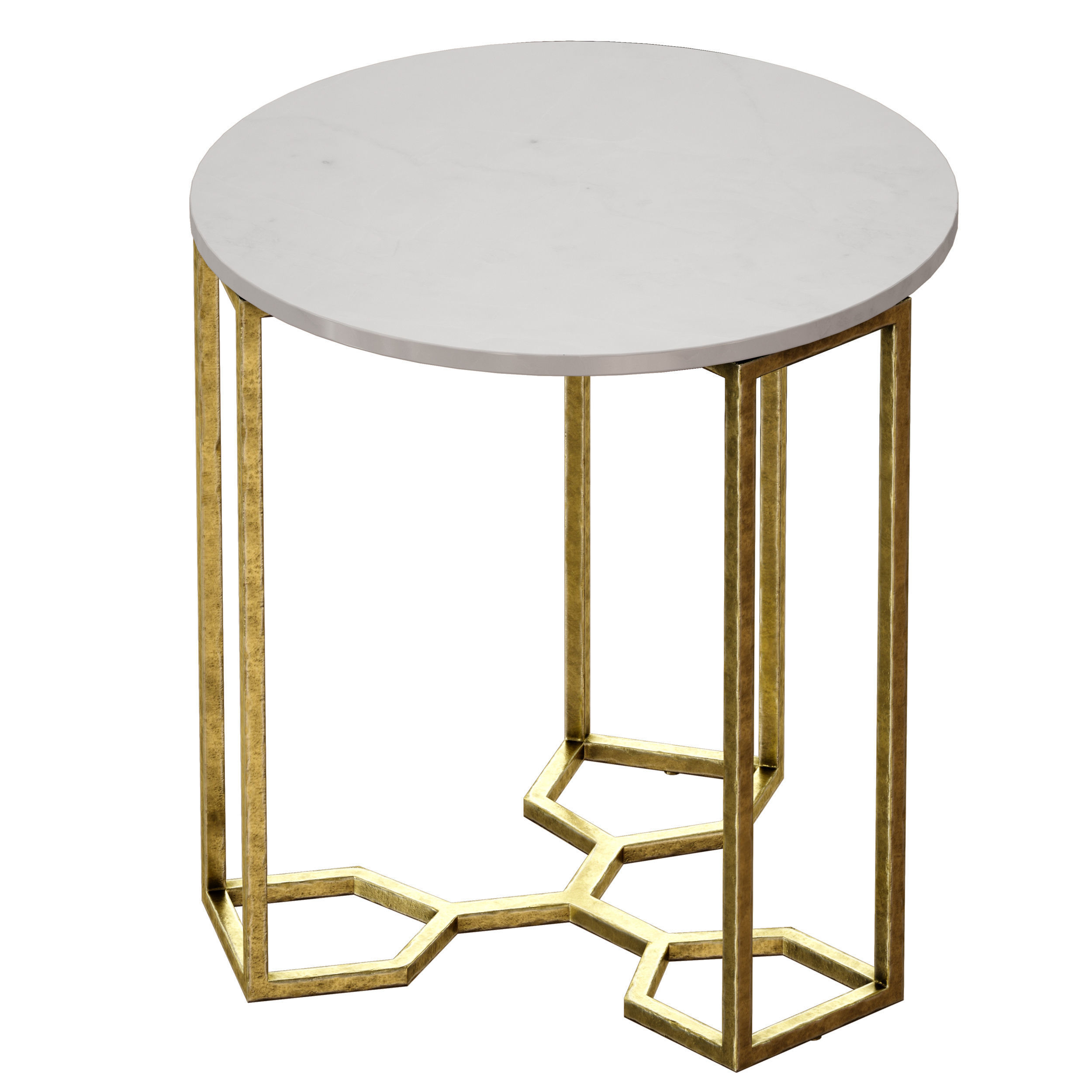 Hattie End Table Crate and Barrel 3D model_4