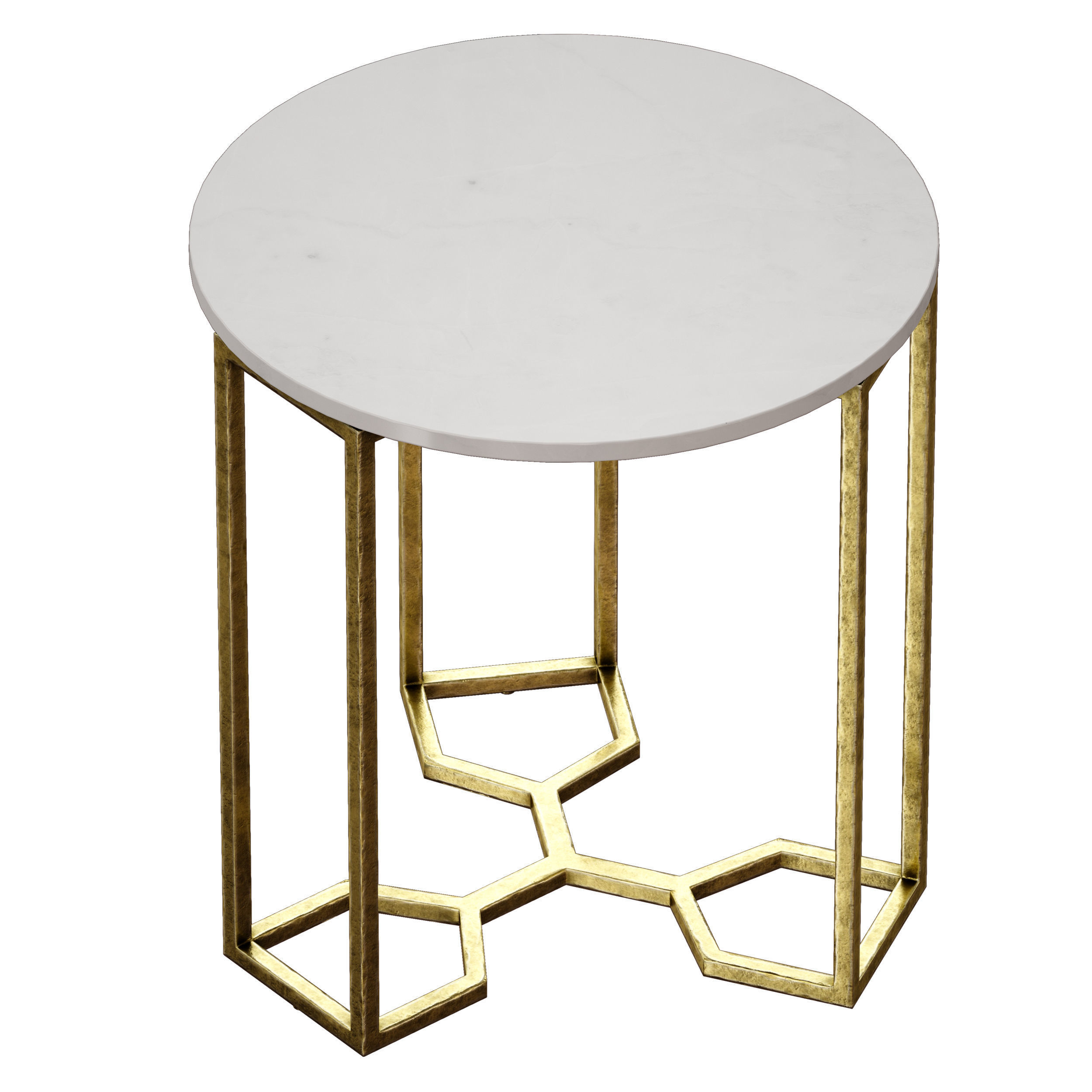Hattie End Table Crate and Barrel 3D model_1