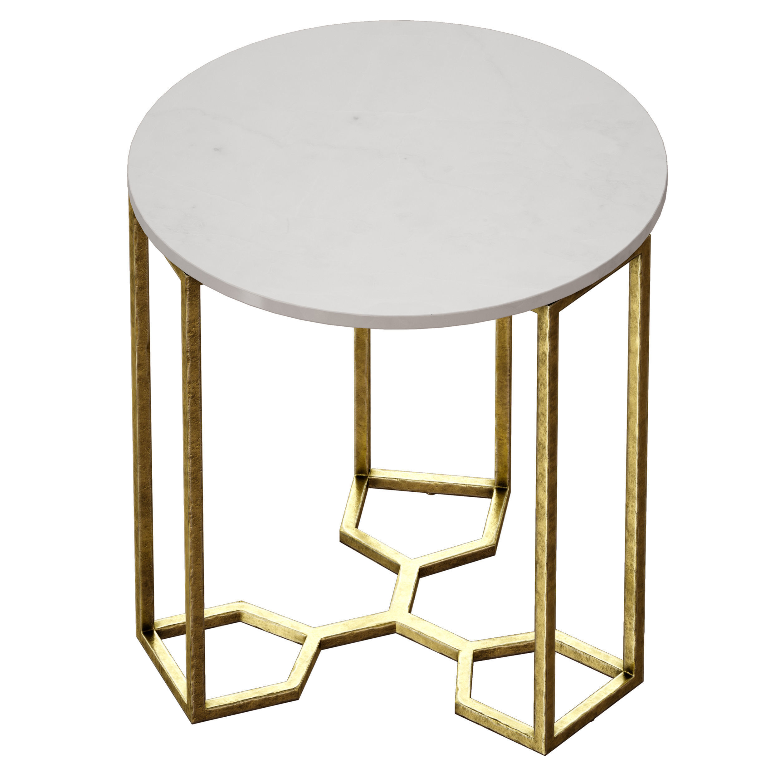 Hattie End Table Crate and Barrel 3D model_7