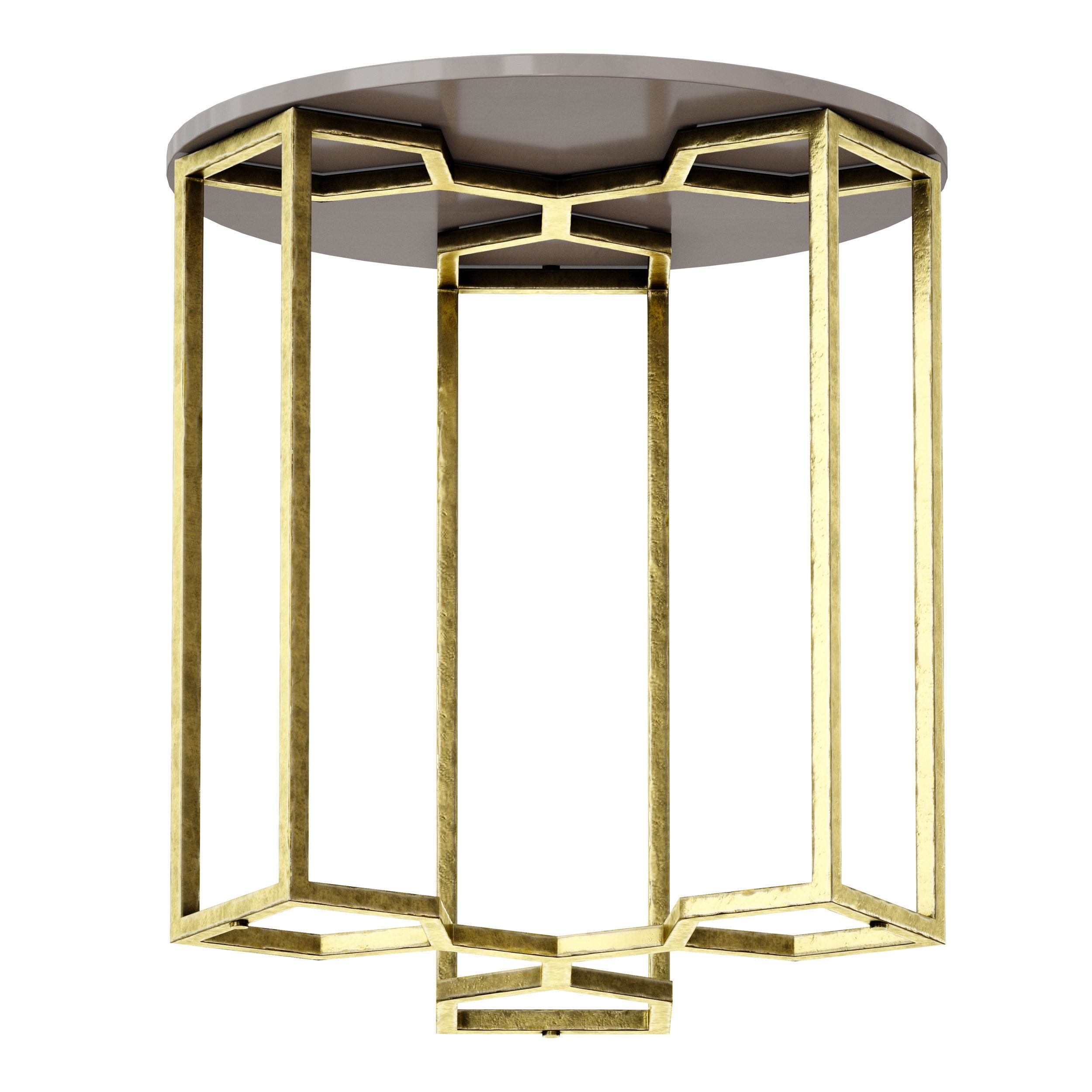 Hattie End Table Crate and Barrel 3D model_6