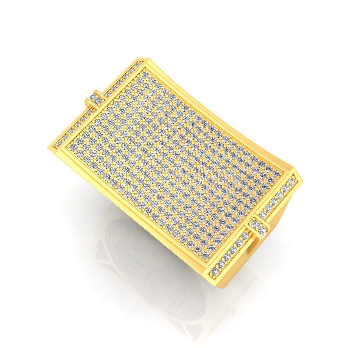 Fancy Mens Ring 01 3D print model_12