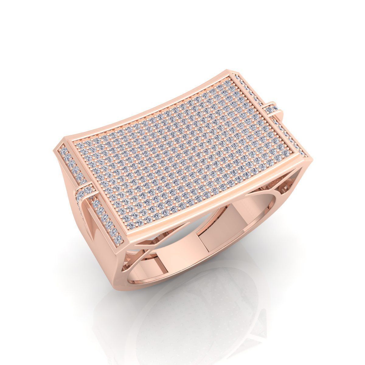 Fancy Mens Ring 01 3D print model_8