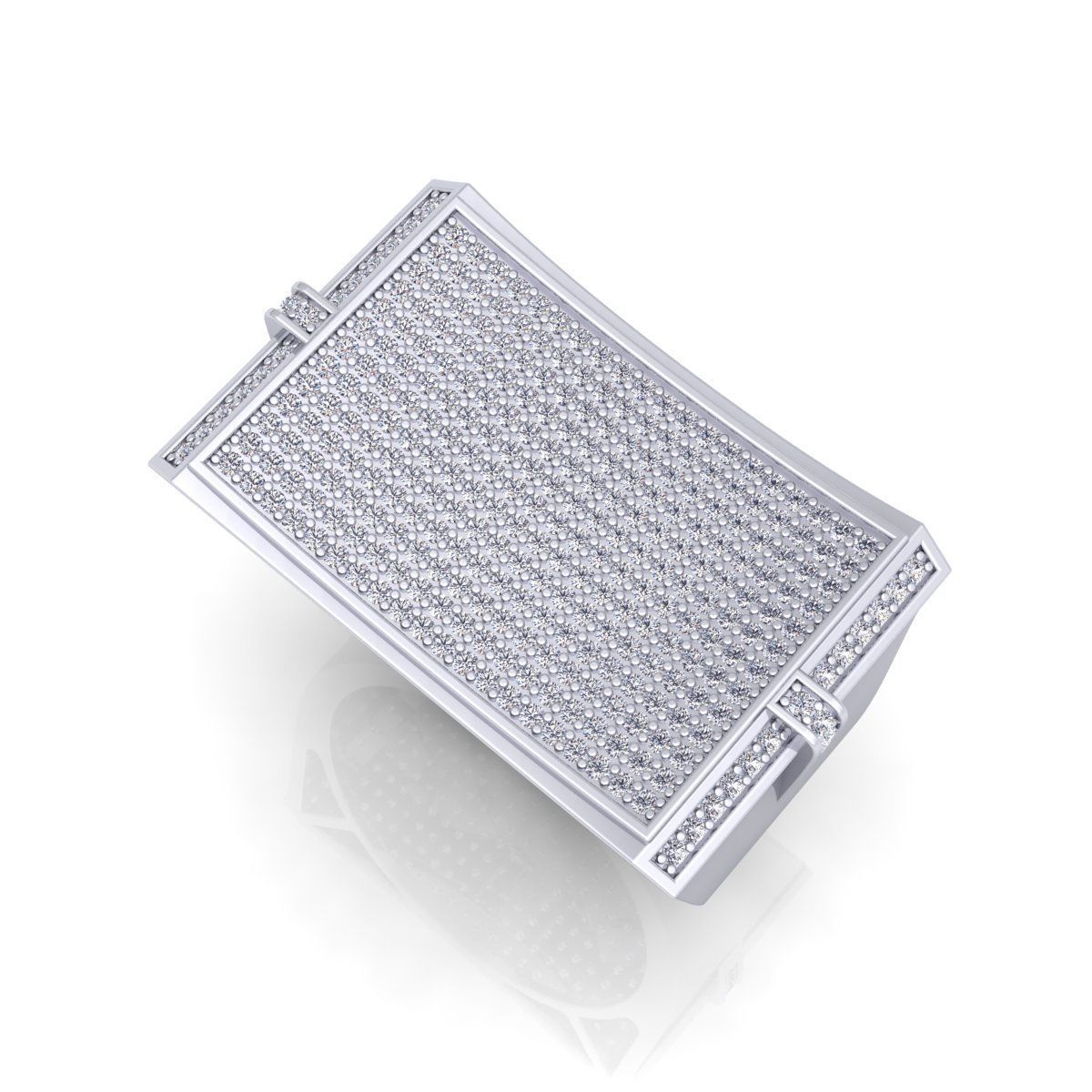 Fancy Mens Ring 01 3D print model_10