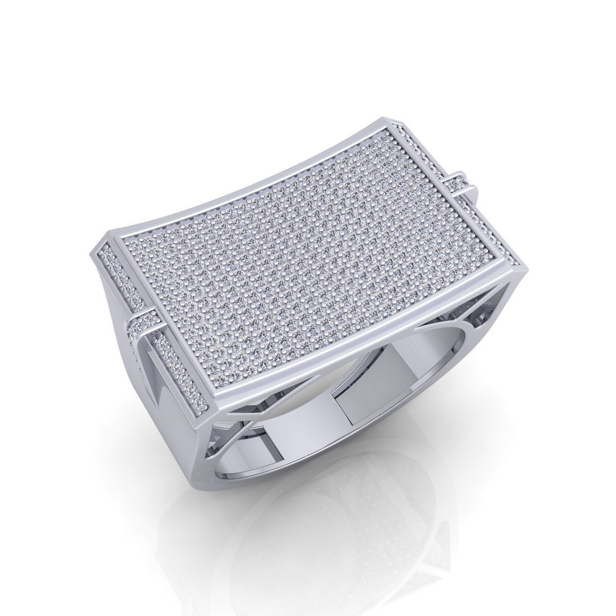 Fancy Mens Ring 01 3D print model_7