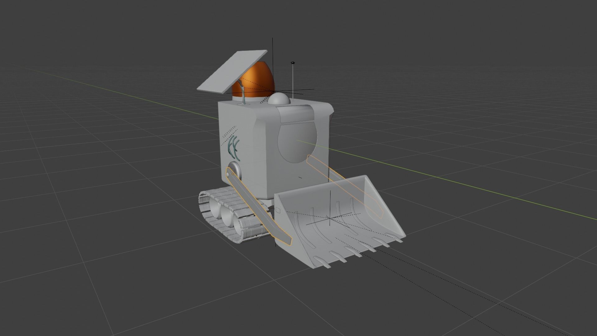 Corona Space Traktor 3D model_6