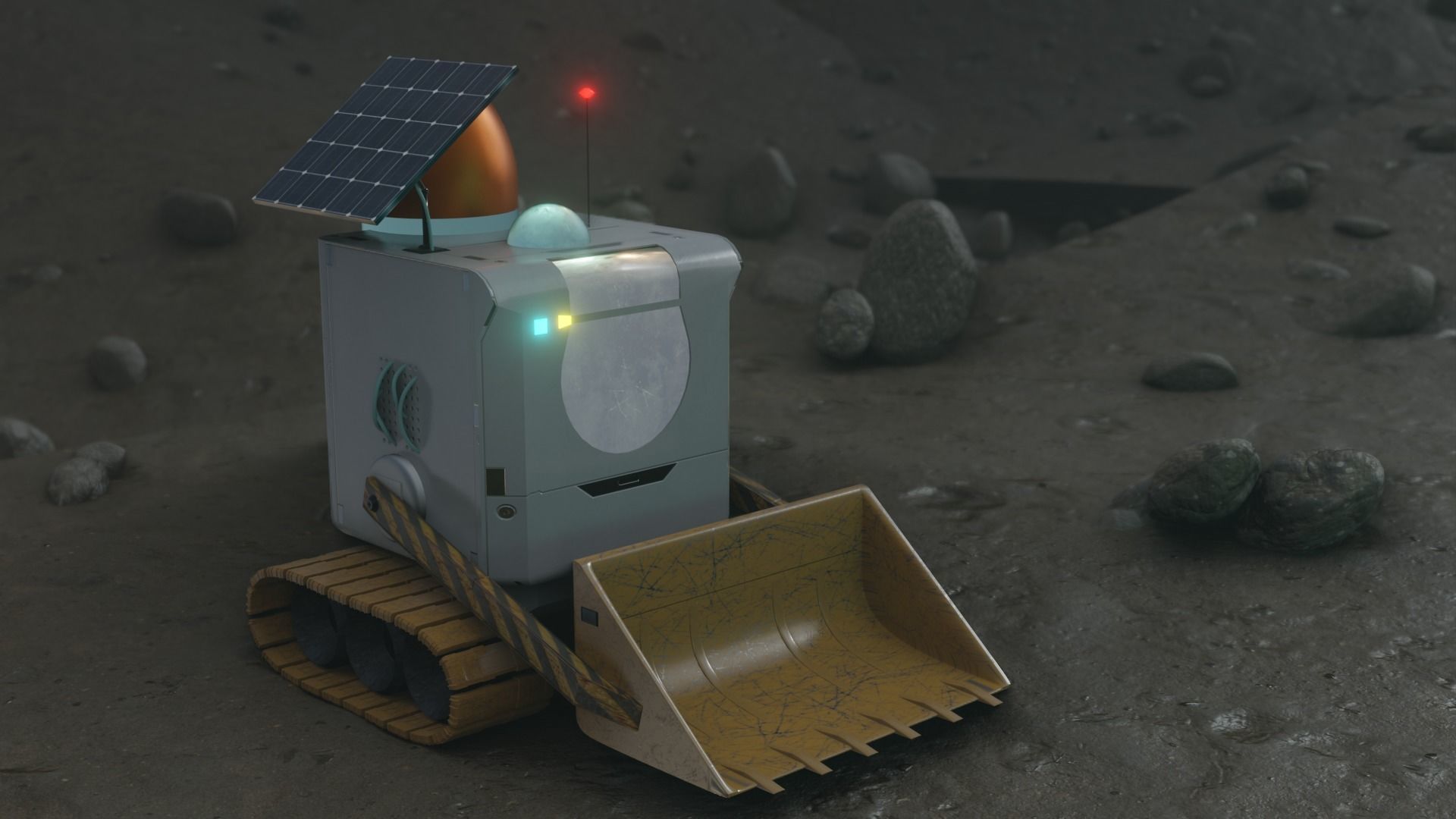 Corona Space Traktor 3D model_4