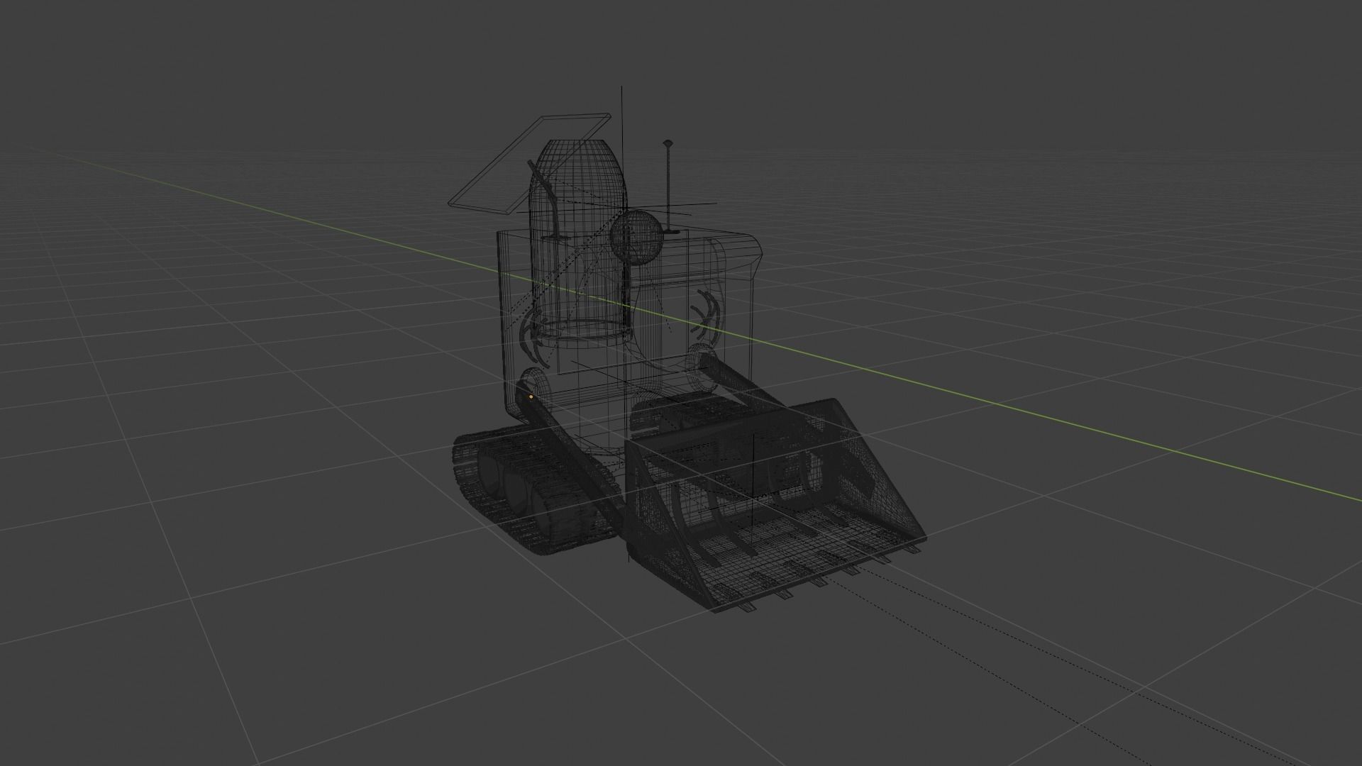 Corona Space Traktor 3D model_5