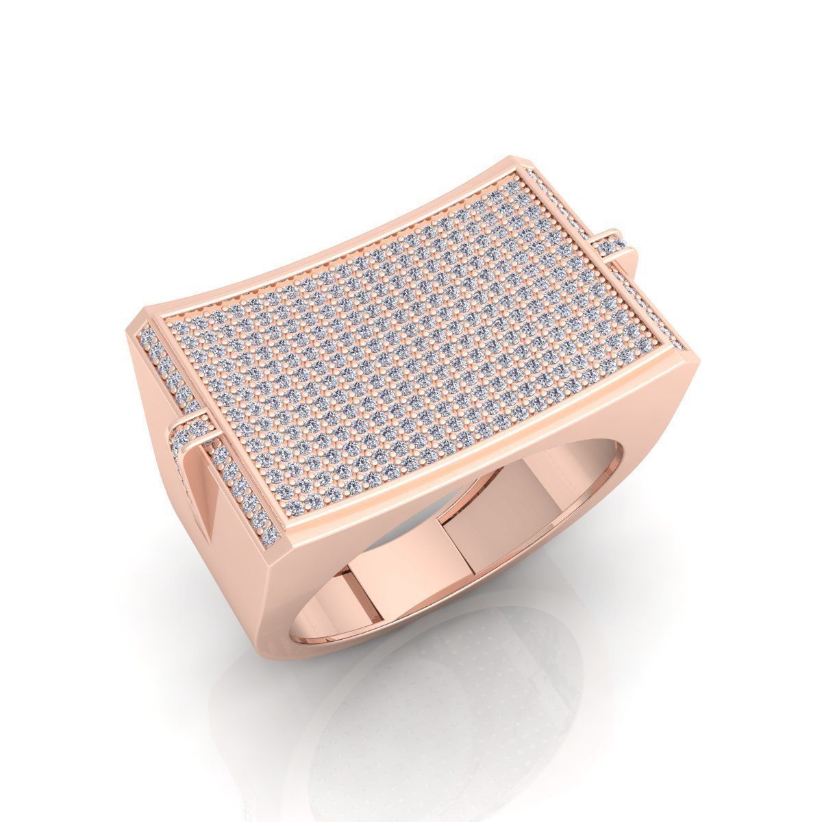 Fancy Mens Big Ring  3D print model_8