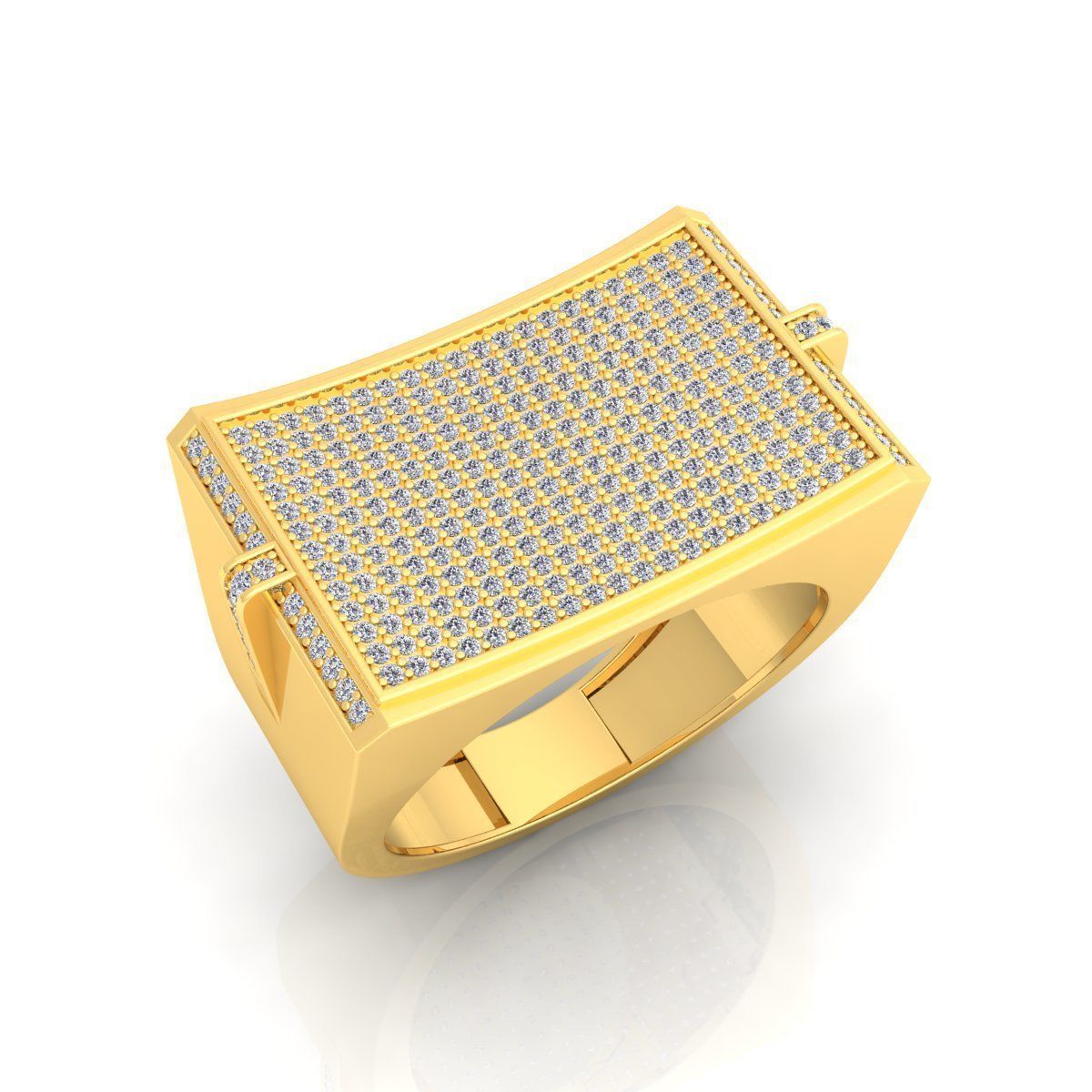 Fancy Mens Big Ring  3D print model_9