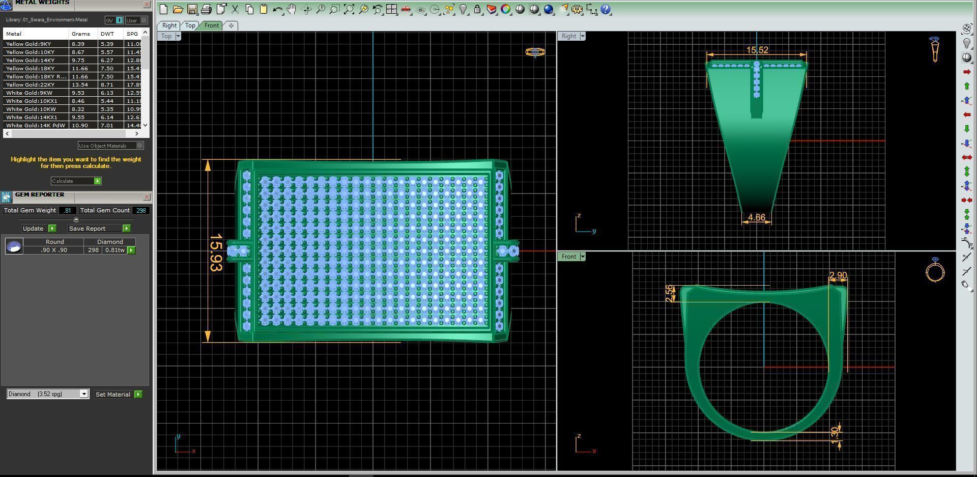 Fancy Mens Big Ring  3D print model_5