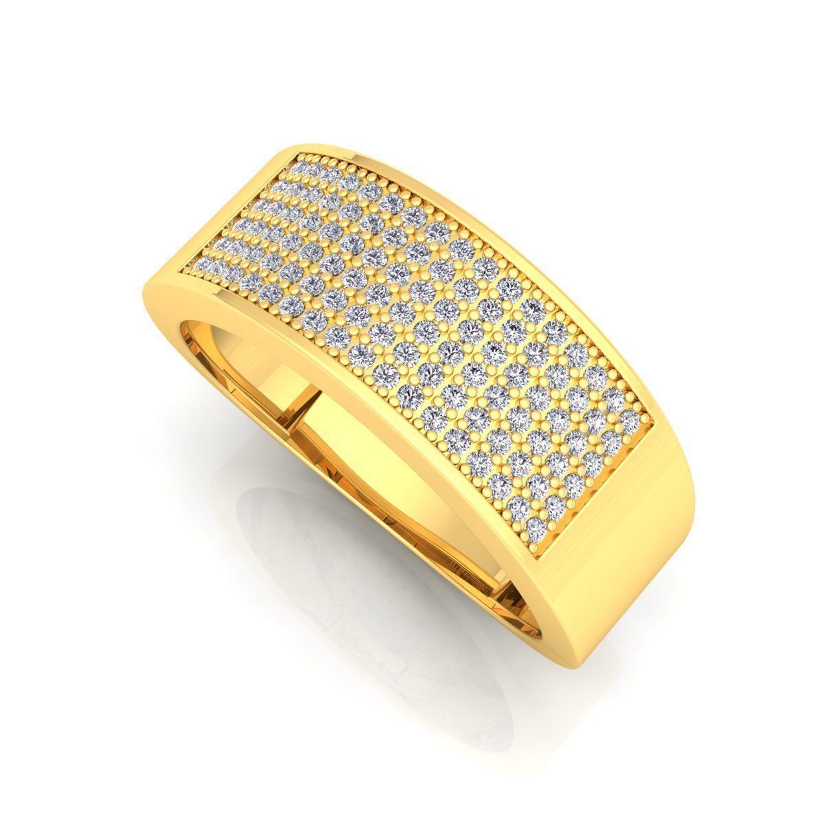 Simple Mens Ring  3D print model_12