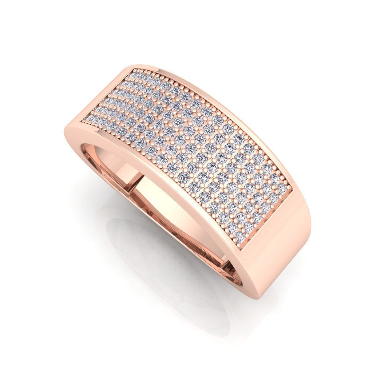 Simple Mens Ring  3D print model_11