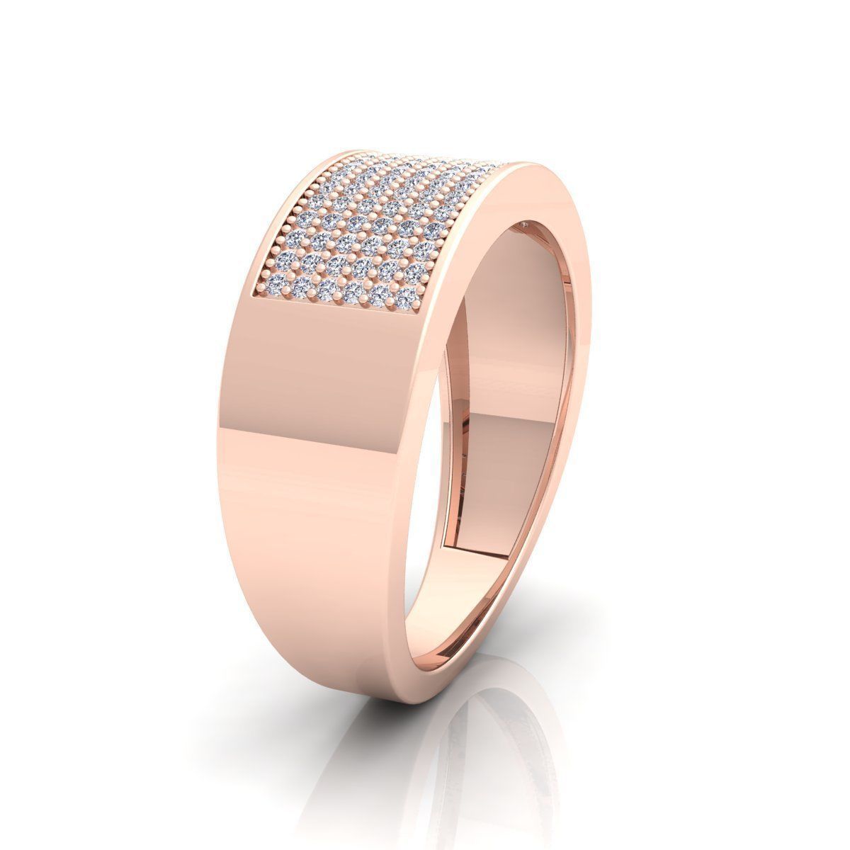 Simple Mens Ring  3D print model_2