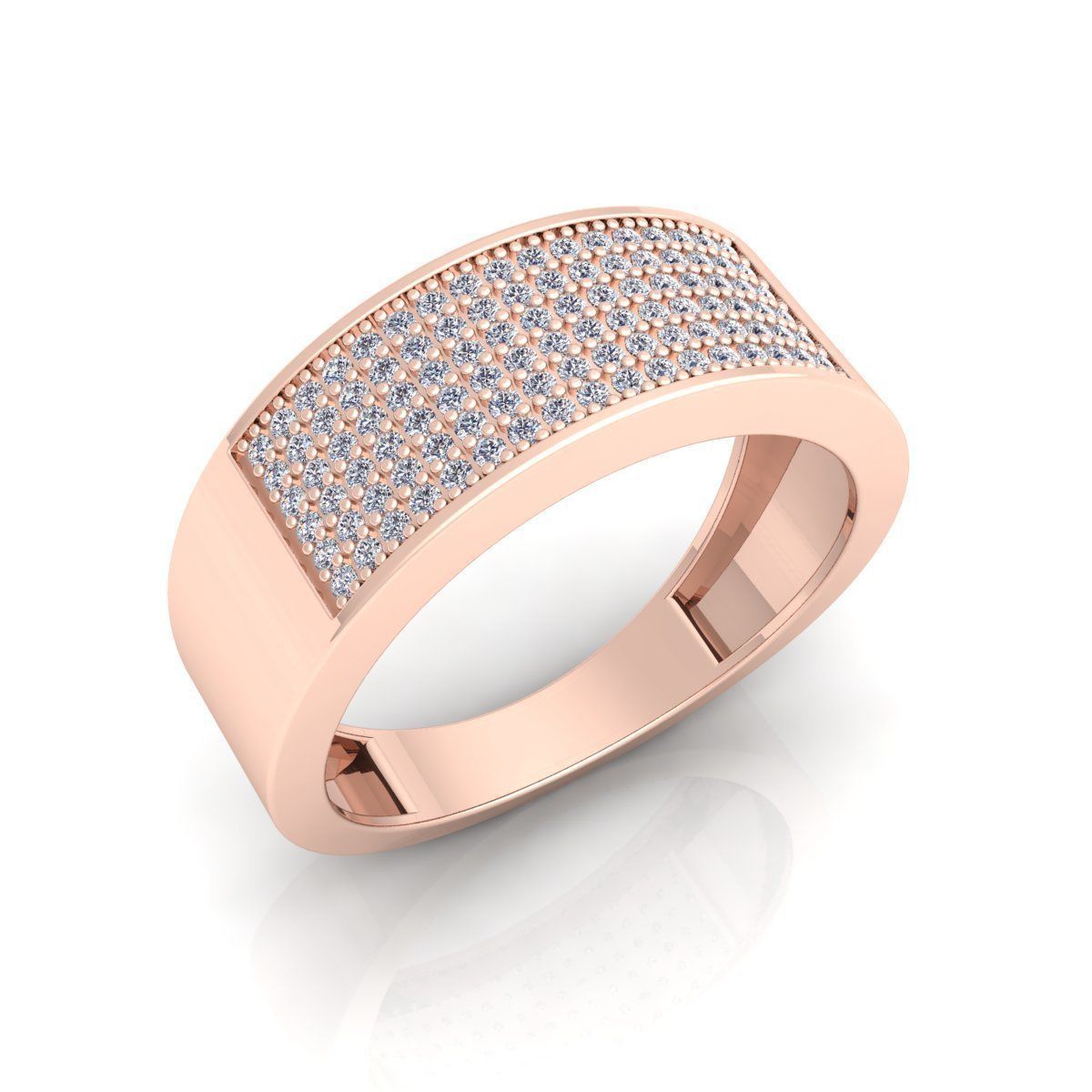 Simple Mens Ring  3D print model_8