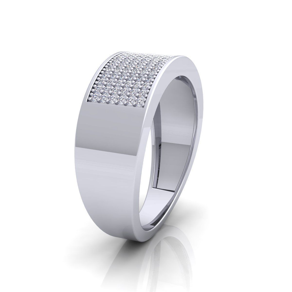 Simple Mens Ring  3D print model_1