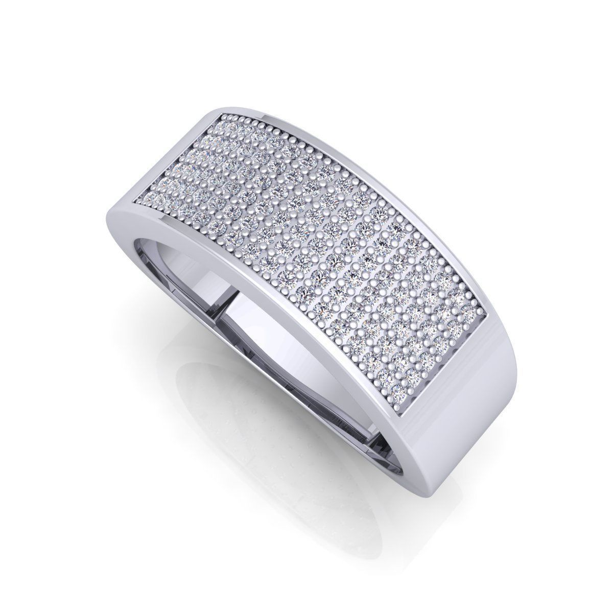 Simple Mens Ring  3D print model_10