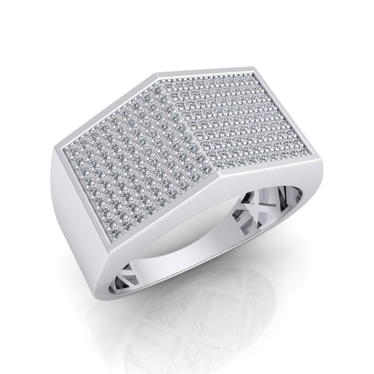 Fancy Mens Ring 2 3D print model_9