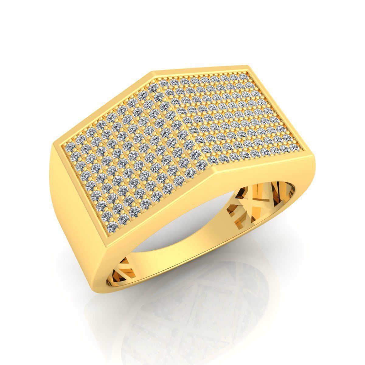 Fancy Mens Ring 2 3D print model_8