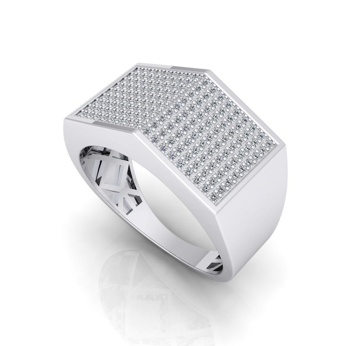 Fancy Mens Ring 2 3D print model_12