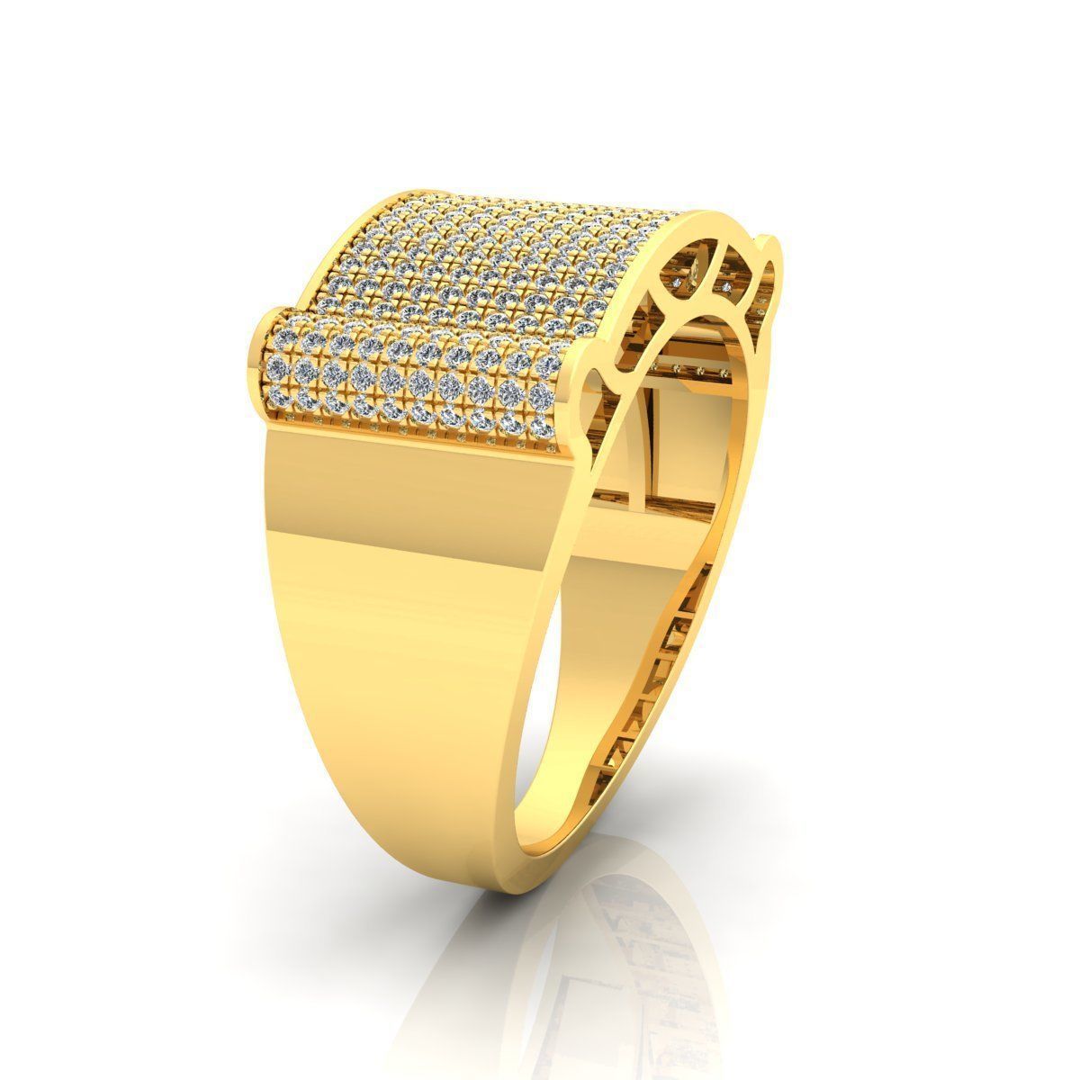 Mens Ring 03 3D print model_4