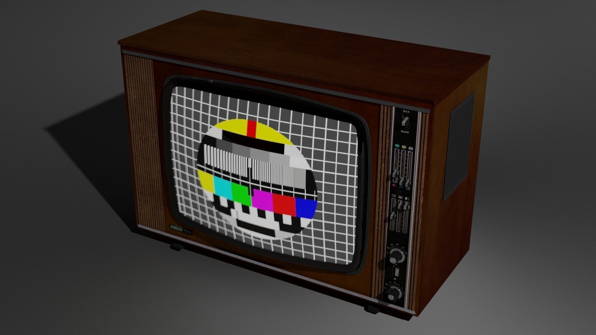 TV Rubin 714 Free 3D model_8