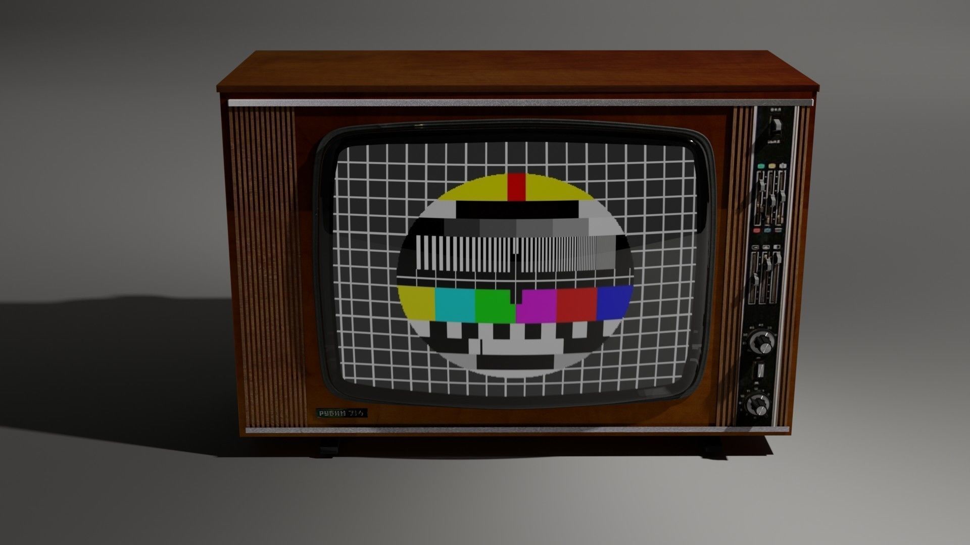 TV Rubin 714 Free 3D model_9