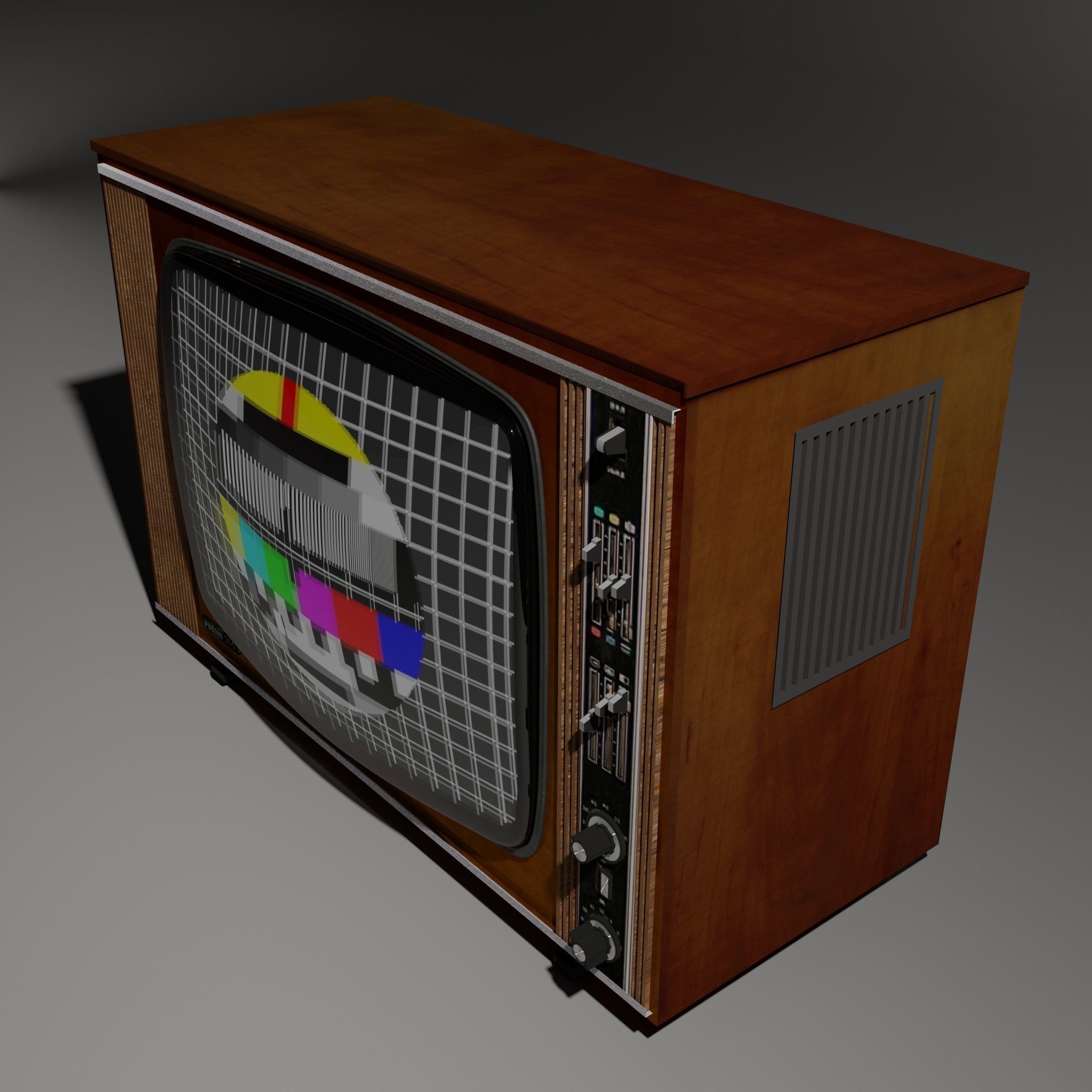 TV Rubin 714 Free 3D model_11