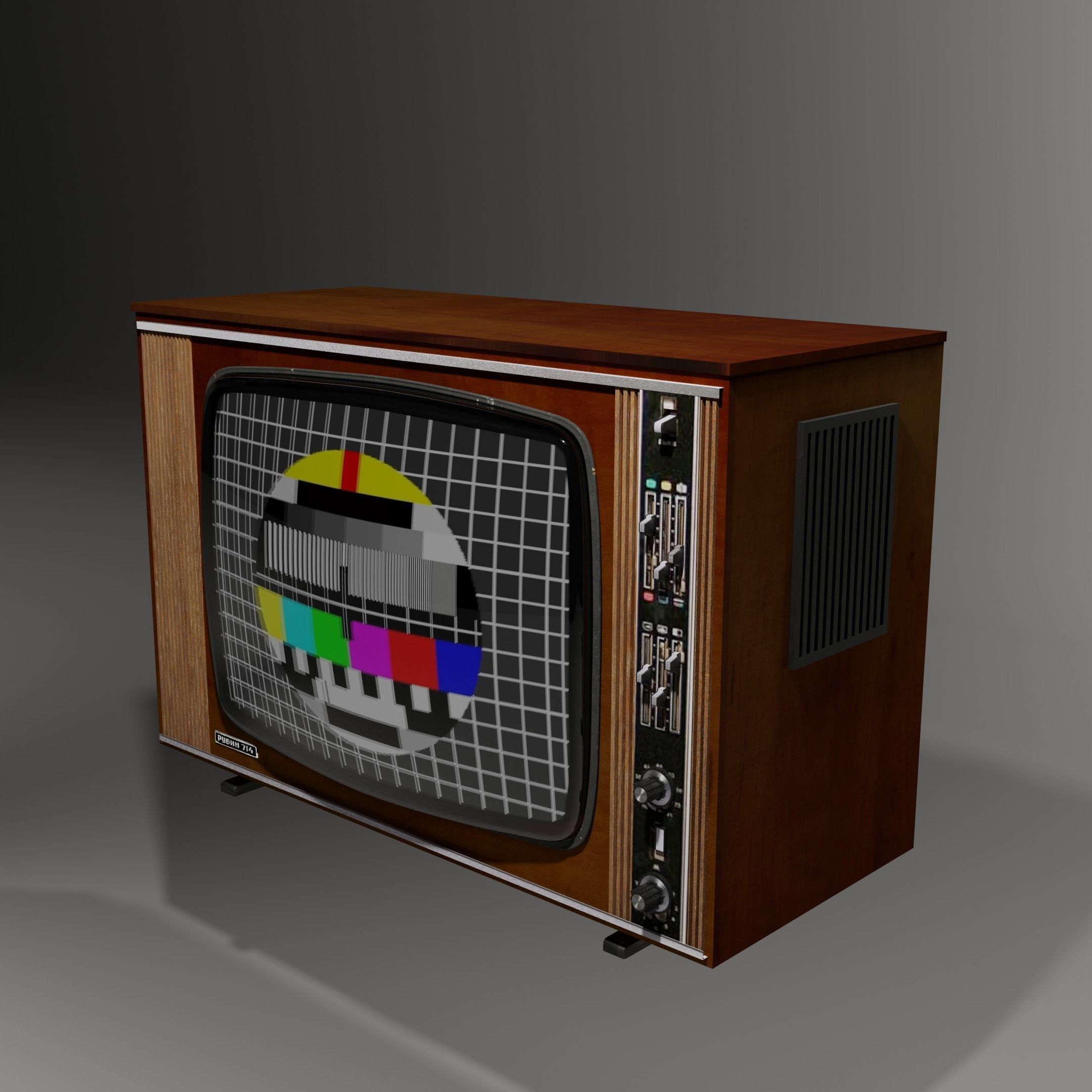 TV Rubin 714 Free 3D model_14